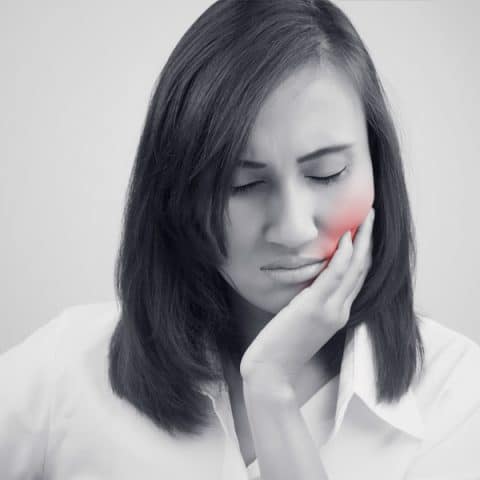 Upset due to severe tooth pain