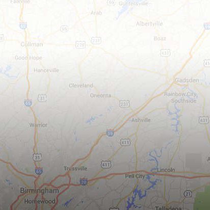 A map showing parts of central and eastern Tennessee, including cities like Knoxville, Cookeville, and Chattanooga, with highways and roads labeled—ideal for those traveling from a Family Dentist Dalton GA office.