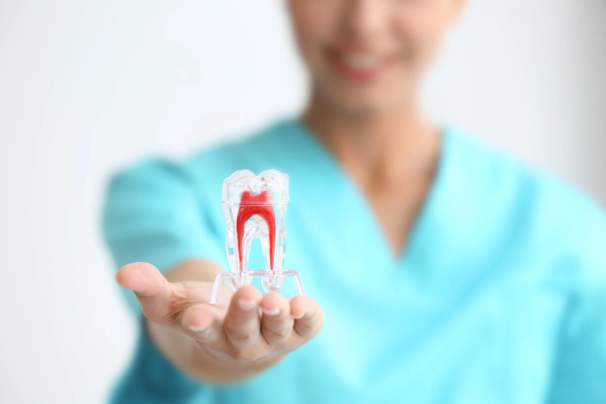 dentist giving Gentle Dental Care for Families