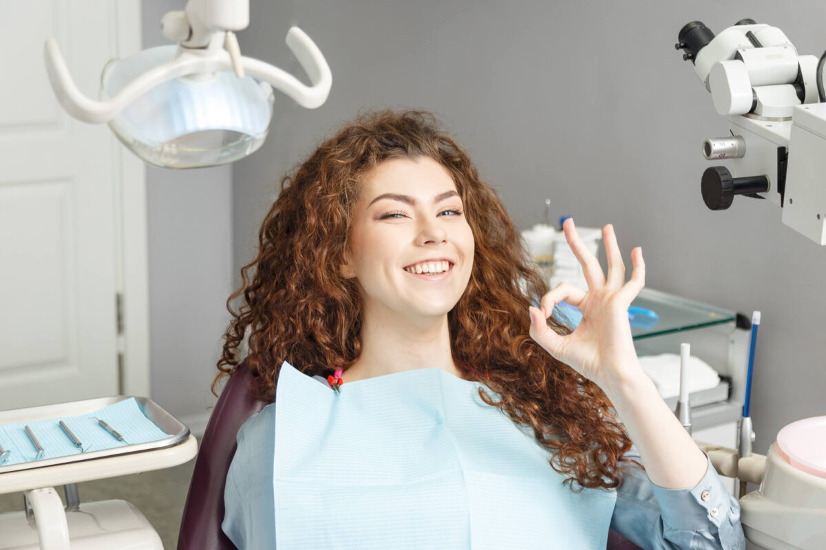 happy teen after getting Gentle Dental Care for Families